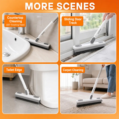 180° Rotating Gap Cleaning Tool -Extendable Adjustable No-Touch Cleaner forWindows, Sliding Doors, Narrow Spaces, HomeDeep Cleaning