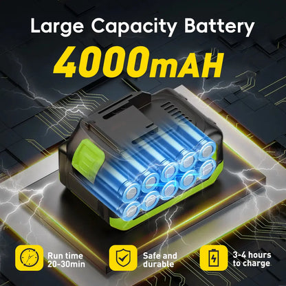 Cordless High-Pressure Washer and Single-Port Charging Dock—Portable, bottle-fed cleaning equipment suitable for car washing, home cleaning, and garden watering.