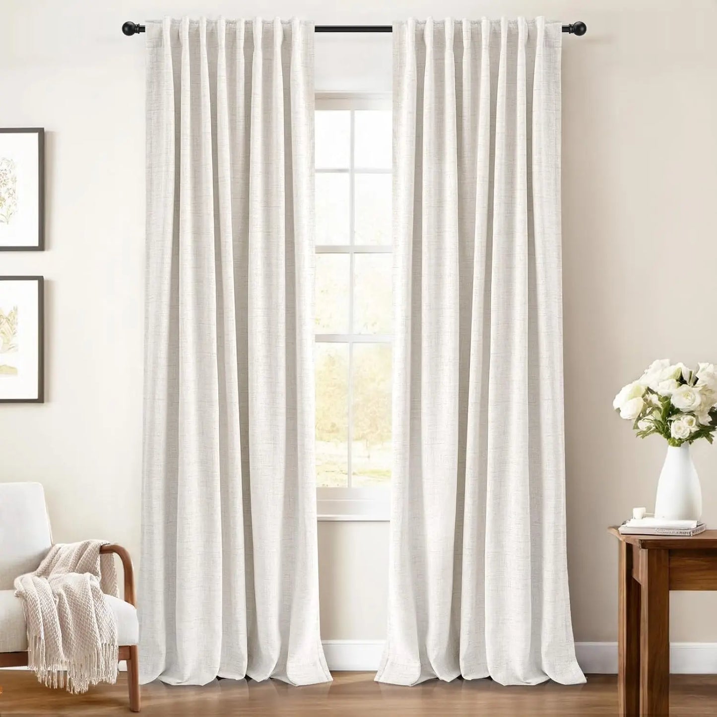 2pcs Blackout Curtains for LivingRoom