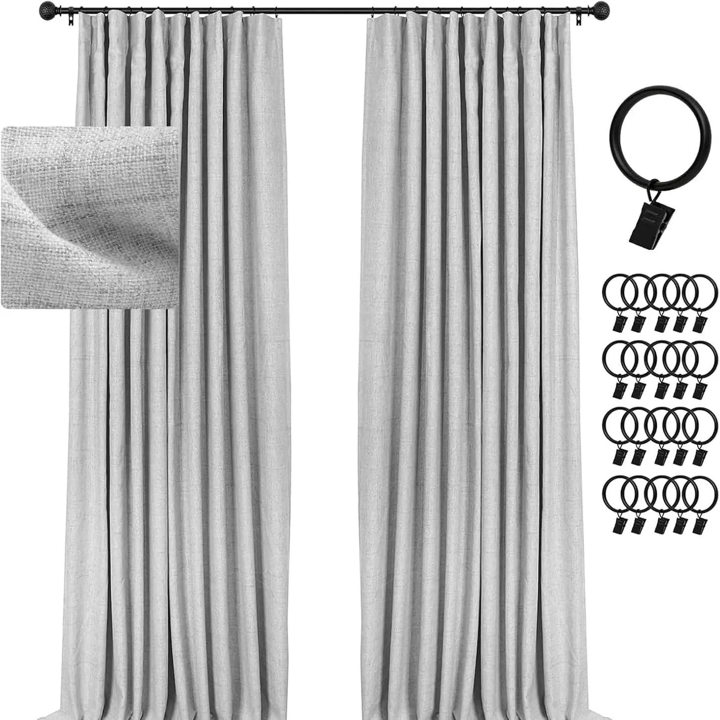 2pcs Blackout Curtains for LivingRoom